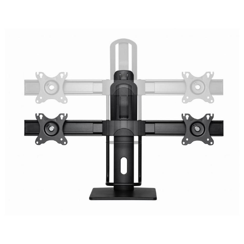 Gembird - MS-D2-01 soporte para monitor 68,6 cm (27") Escritorio Negro