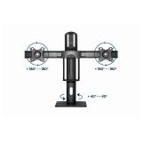 Gembird - MS-D2-01 soporte para monitor 68,6 cm (27") Escritorio Negro