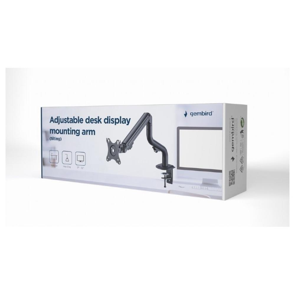Gembird - MA-DA1-02 soporte para monitor 81,3 cm (32") Escritorio Negro