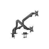 Gembird - MA-DA2-02 soporte para monitor 81,3 cm (32") Escritorio Negro
