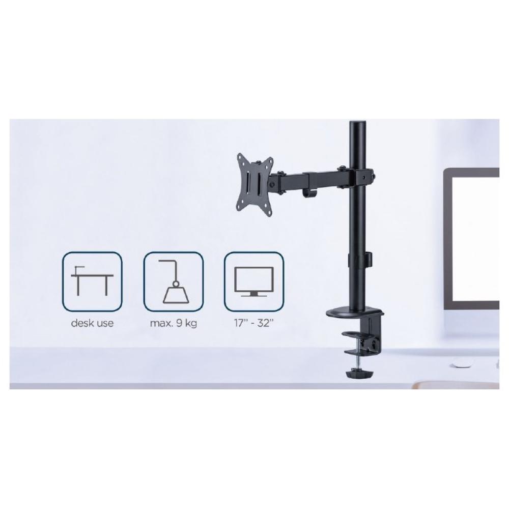 Gembird - MA-D1-03 soporte para monitor 81,3 cm (32") Escritorio Negro