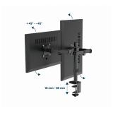 Gembird - MA-D2-03 soporte para monitor 81,3 cm (32") Escritorio Negro