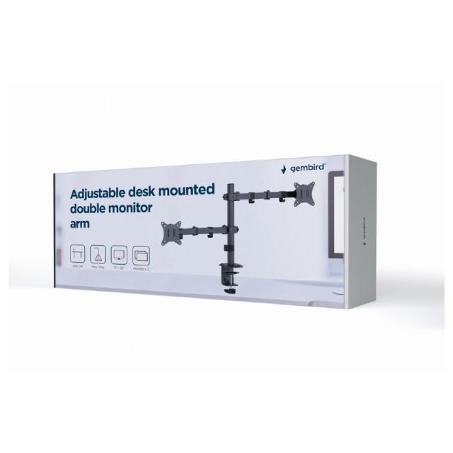 Gembird - MA-D2-03 soporte para monitor 81,3 cm (32") Escritorio Negro