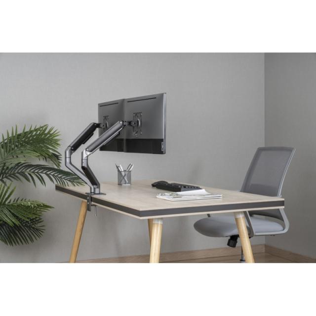 Gembird - MA-DA2-05 soporte para monitor 81,3 cm (32") Escritorio Gris