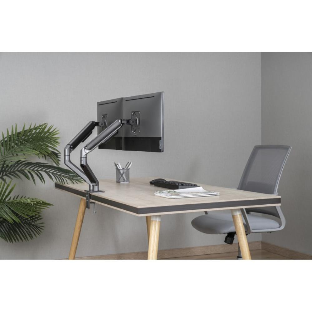 Gembird - MA-DA2-05 soporte para monitor 81,3 cm (32") Escritorio Gris