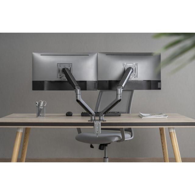 Gembird - MA-DA2-05 soporte para monitor 81,3 cm (32") Escritorio Gris