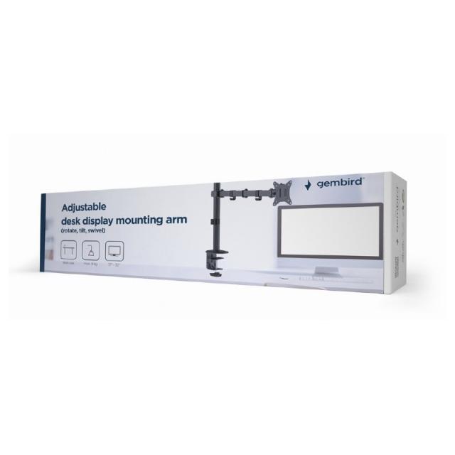 Gembird - MA-D1-01 soporte para monitor 81,3 cm (32") Escritorio Negro