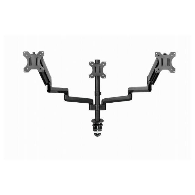 Gembird - MA-DA3-01 soporte para monitor 68,6 cm (27") Escritorio Negro