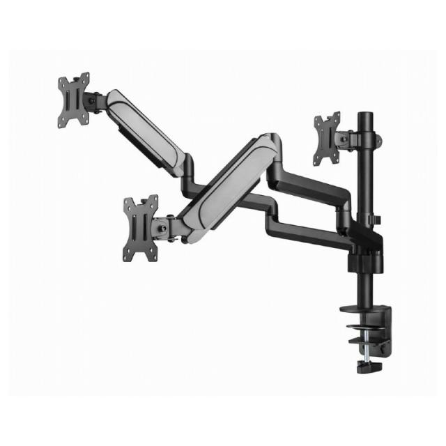 Gembird - MA-DA3-01 soporte para monitor 68,6 cm (27") Escritorio Negro