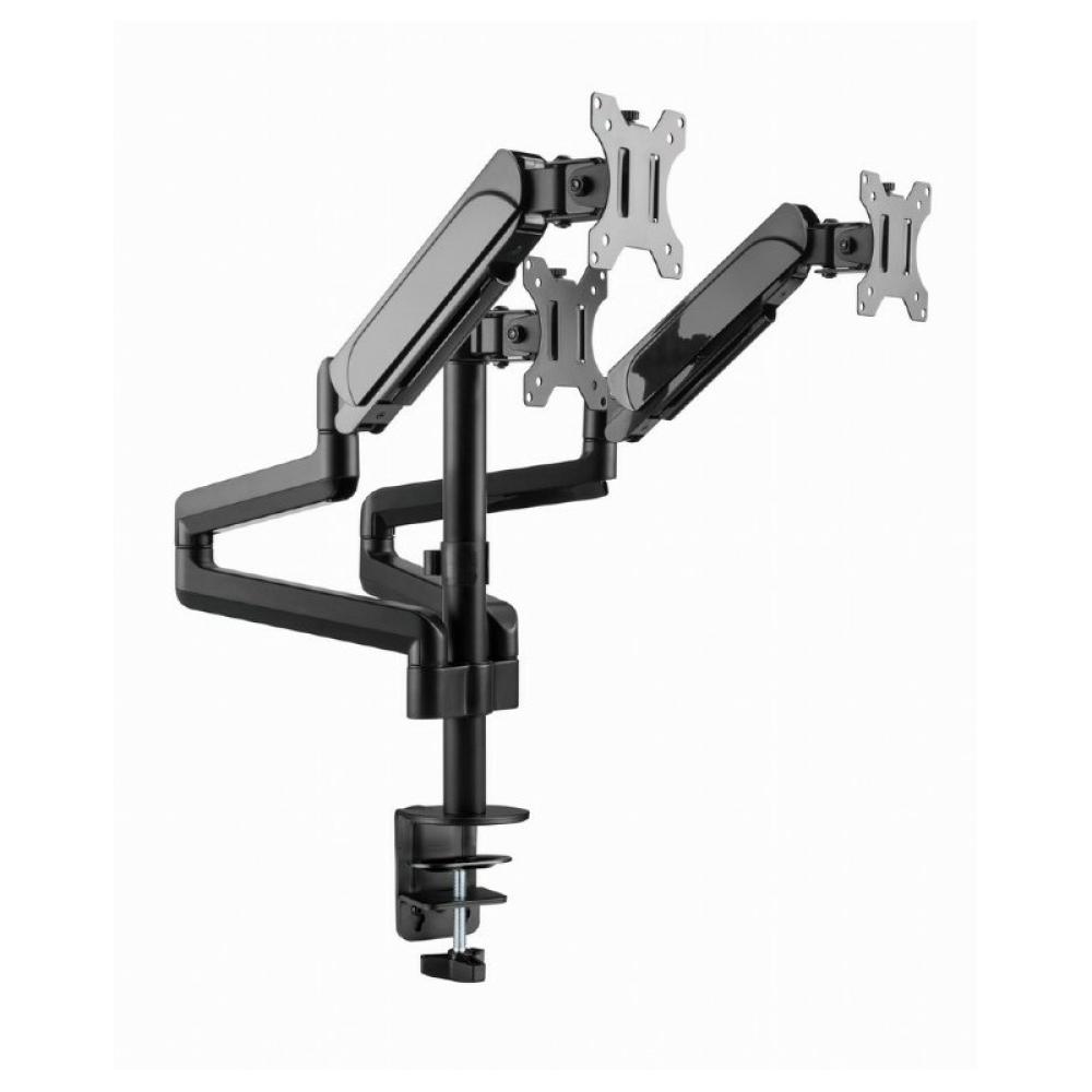 Gembird - MA-DA3-01 soporte para monitor 68,6 cm (27") Escritorio Negro