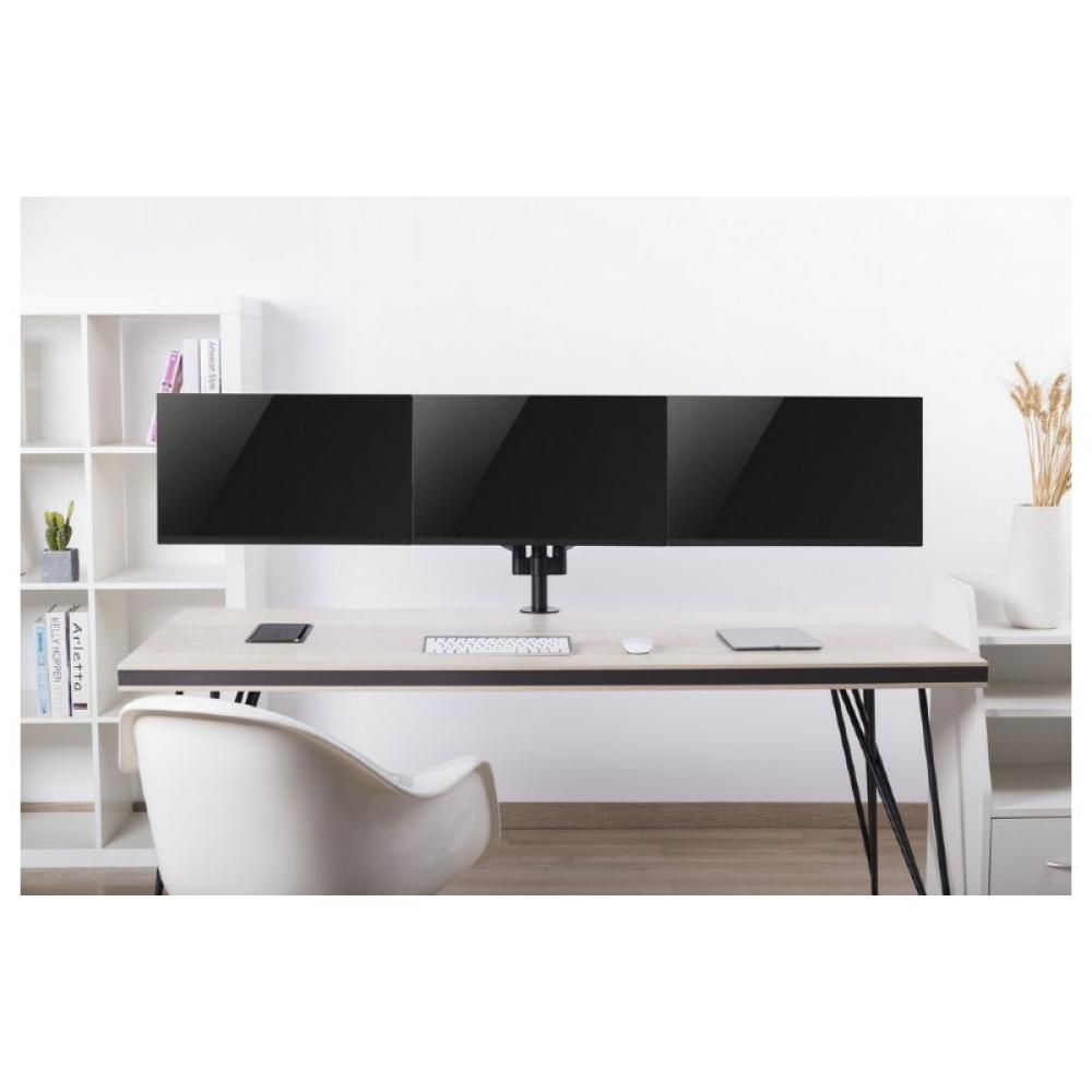 Gembird - MA-DA3-01 soporte para monitor 68,6 cm (27") Escritorio Negro