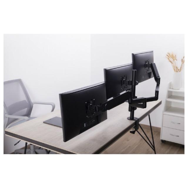 Gembird - MA-DA3-01 soporte para monitor 68,6 cm (27") Escritorio Negro