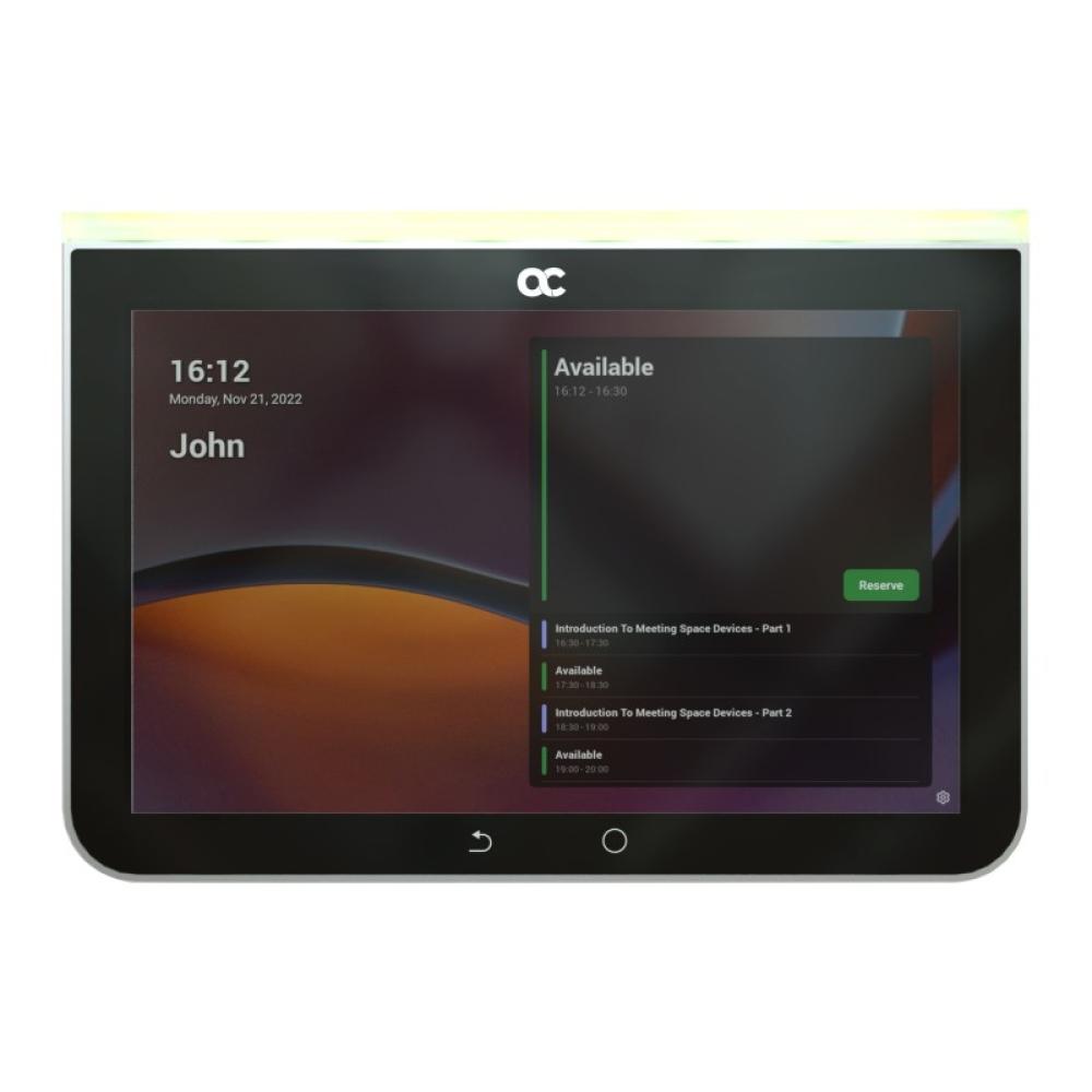 AudioCodes - RX PANEL Touch Scheduler for Microsoft T Sistema de gestión de servicio de vídeoconferencia Negro