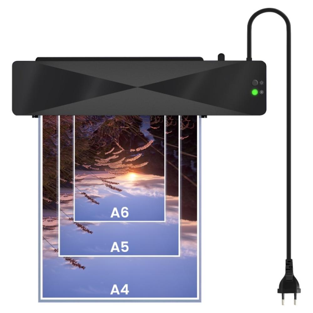 Savio - LR-01/B laminador Plastificadora en frío/caliente 320 mm/min Negro