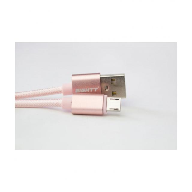 Eightt - ECM-1P cable USB USB 2.0 1 m USB A Micro-USB B Rosa