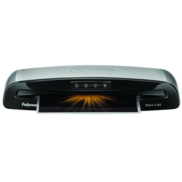 Fellowes - Saturn 3i Plastificadora en frío/caliente 300 mm/min Negro, Plata