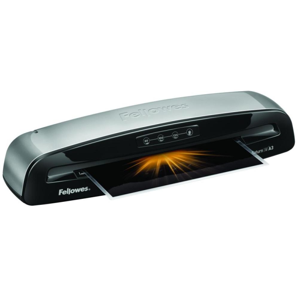 Fellowes - Saturn 3i Plastificadora en frío/caliente 300 mm/min Negro, Plata
