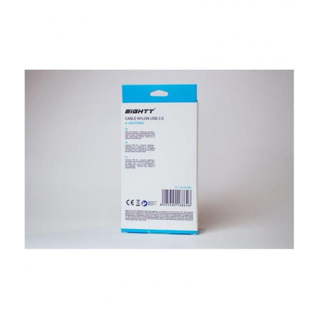 Eightt - ECI-2P cable de conector Lightning 1 m Rosa