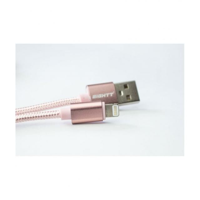 Eightt - ECI-2P cable de conector Lightning 1 m Rosa
