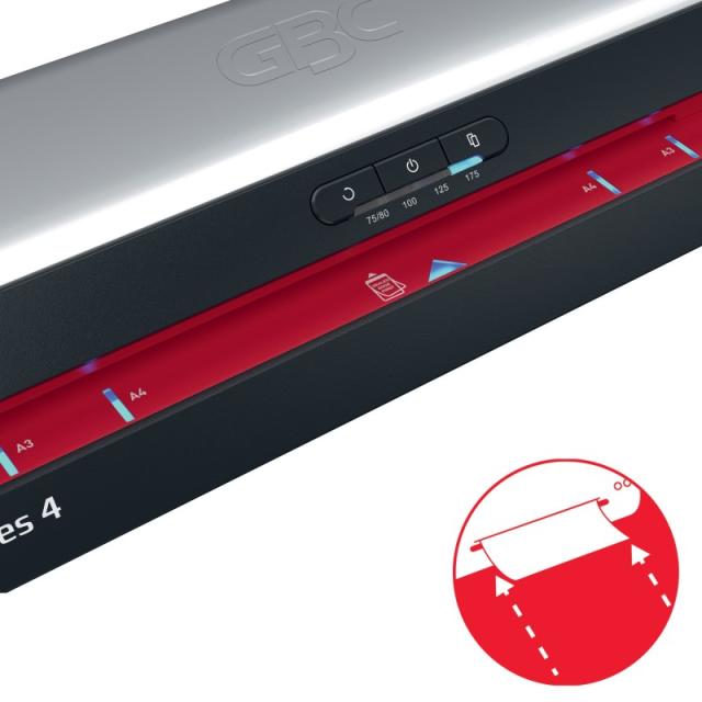 GBC - 4410072EU laminador Laminadora térmica 800 mm/min Negro, Acero inoxidable