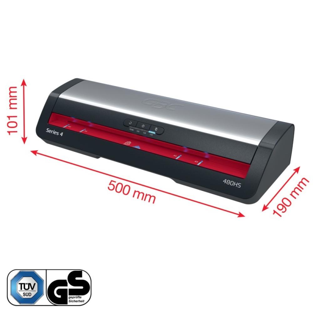 GBC - 4410072EU laminador Laminadora térmica 800 mm/min Negro, Acero inoxidable