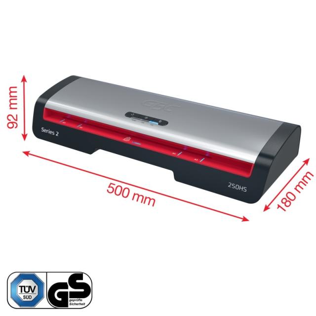 GBC - 4410071EU laminador Laminadora térmica 500 mm/min Negro, Acero inoxidable