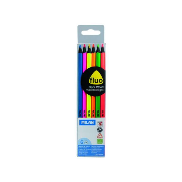 Milan - MIL BLISTER 6 LÁPICES COLOR FLUOR 752306