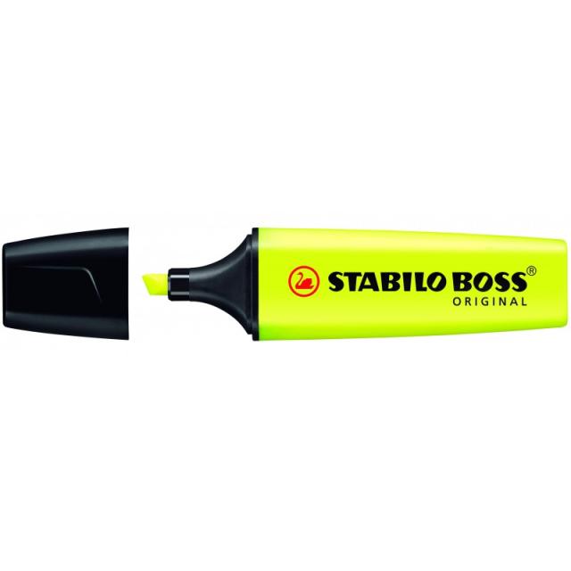 STABILO - BOSS ORIGINAL marcador 1 pieza(s) Punta de cincel Amarillo - 70/24