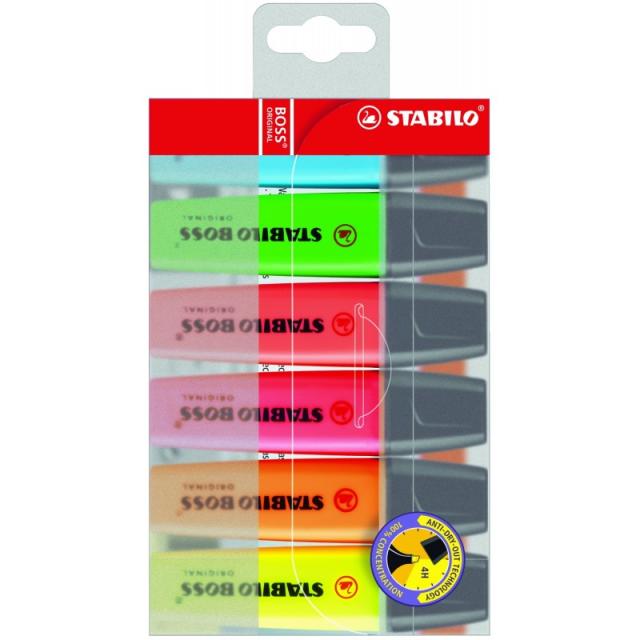 STABILO - BOSS ORIGINAL marcador 6 pieza(s) Punta de cincel Multi