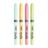 BIC - Highlighter Grip Pastel marcador 4 pieza(s) Azul, Verde, Rosa, Amarillo Punta de cincel