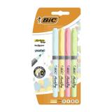 BIC - Highlighter Grip Pastel marcador 4 pieza(s) Azul, Verde, Rosa, Amarillo Punta de cincel