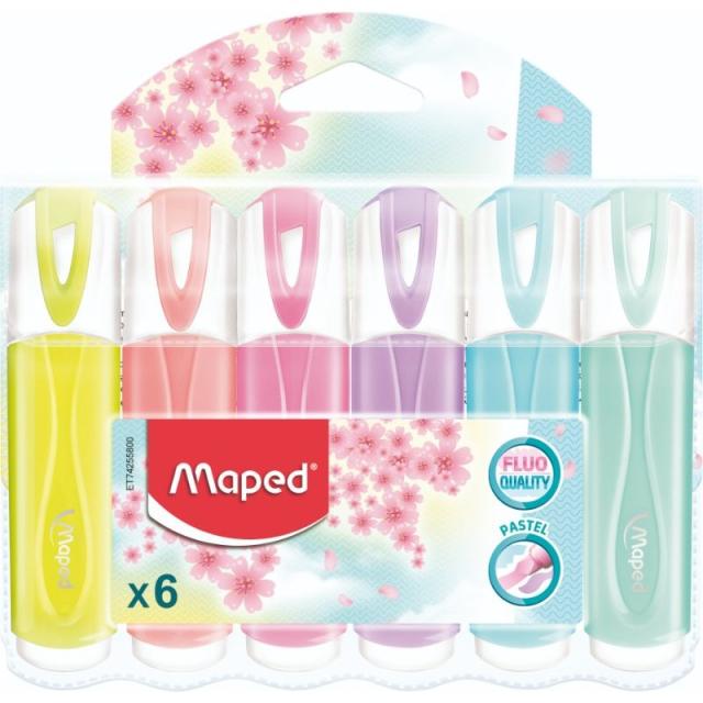 Maped - Resaltador Classic Pastel X6