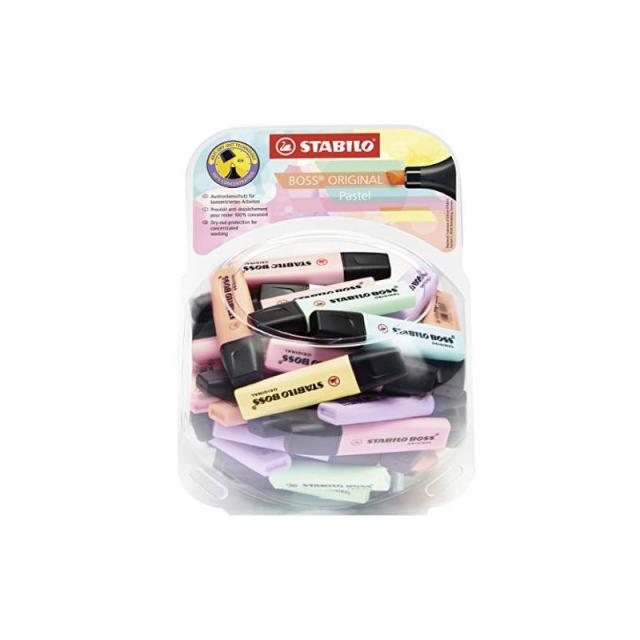 STABILO - Boss Original Pastel marcador 60 pieza(s) Punta de cincel Multicolor