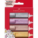 Faber-Castell - TL 46 marcador 4 pieza(s) Oro, Rosa, Rosa, Plata
