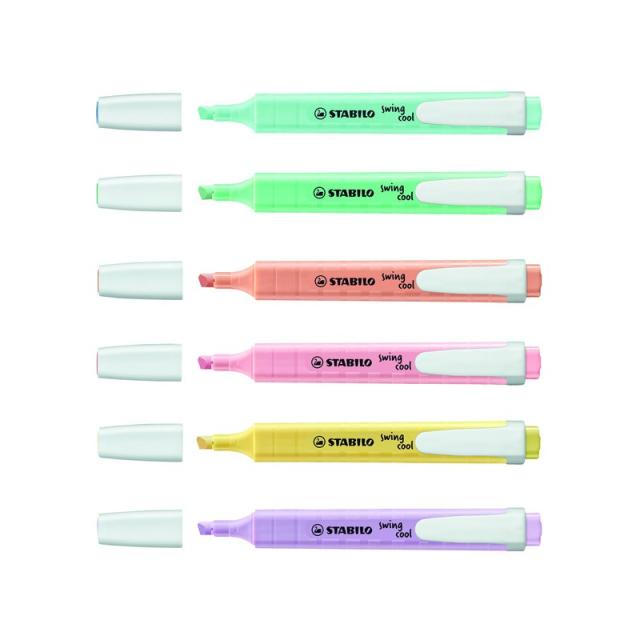 STABILO - swing cool Pastel marcador 6 pieza(s) Punta de cincel Multicolor