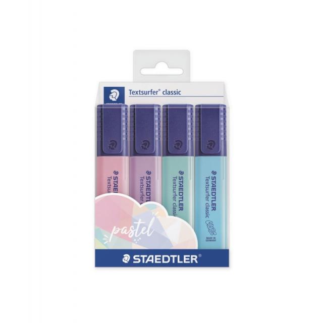 Staedtler - 364 C marcador 4 pieza(s) Azul claro, Menta, Rosa, Violeta