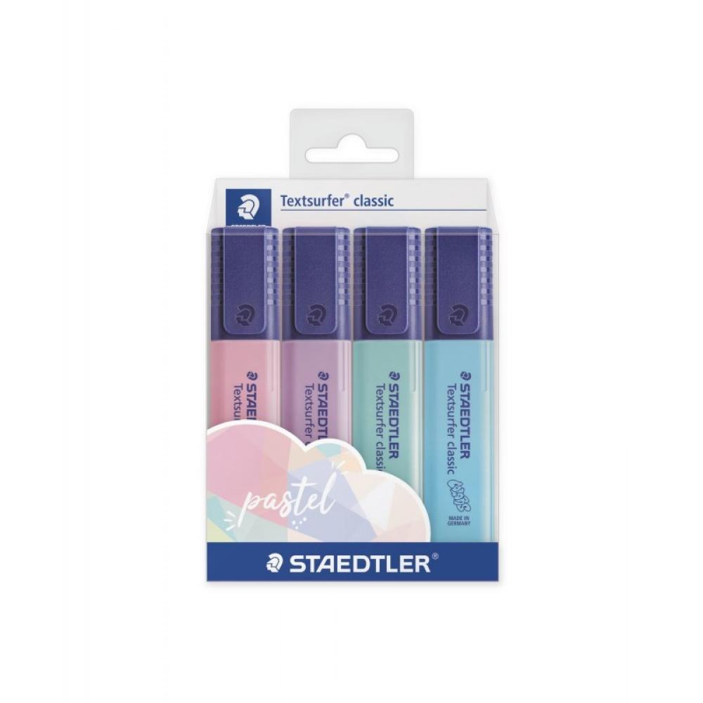 Staedtler - 364 C marcador 4 pieza(s) Azul claro, Menta, Rosa, Violeta