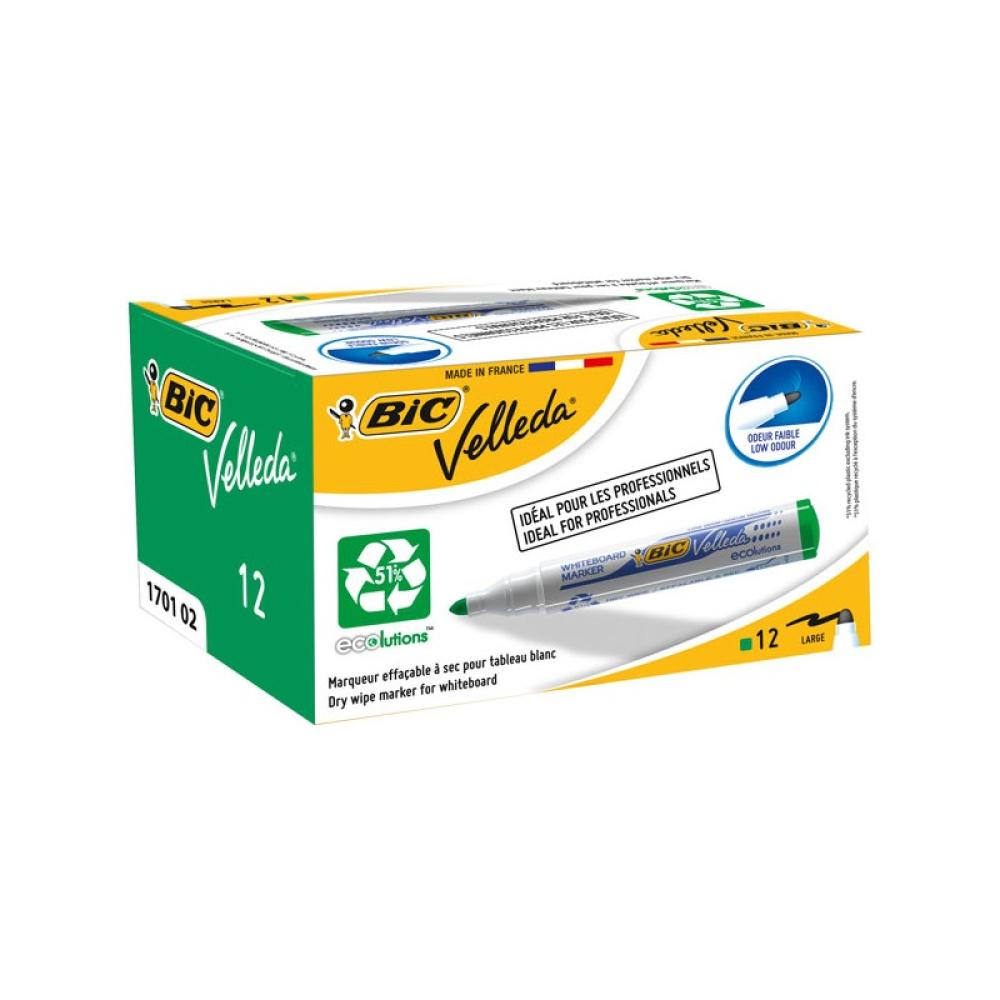 BIC - Whiteboard Velleda ECOlutions 1701 marcador 12 pieza(s) Verde