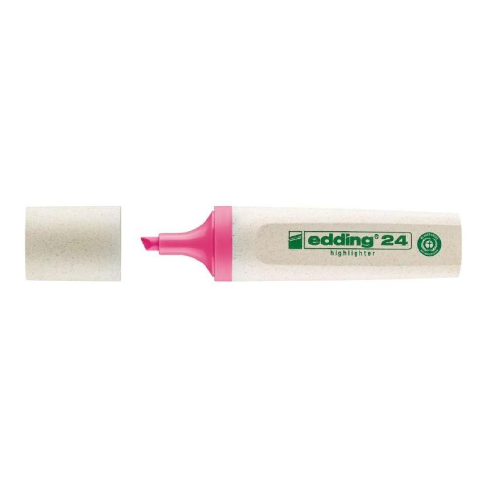 Edding - 24 EcoLine marcador 1 pieza(s) Punta de cincel Rosa