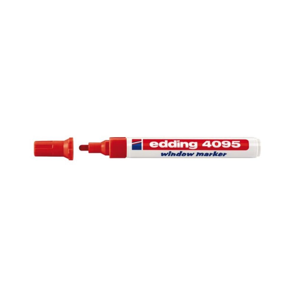 Edding - 4095 marcador 10 pieza(s) Grueso Rojo
