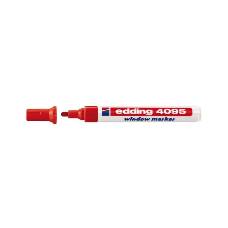 Edding - 4095 marcador 10 pieza(s) Grueso Rojo