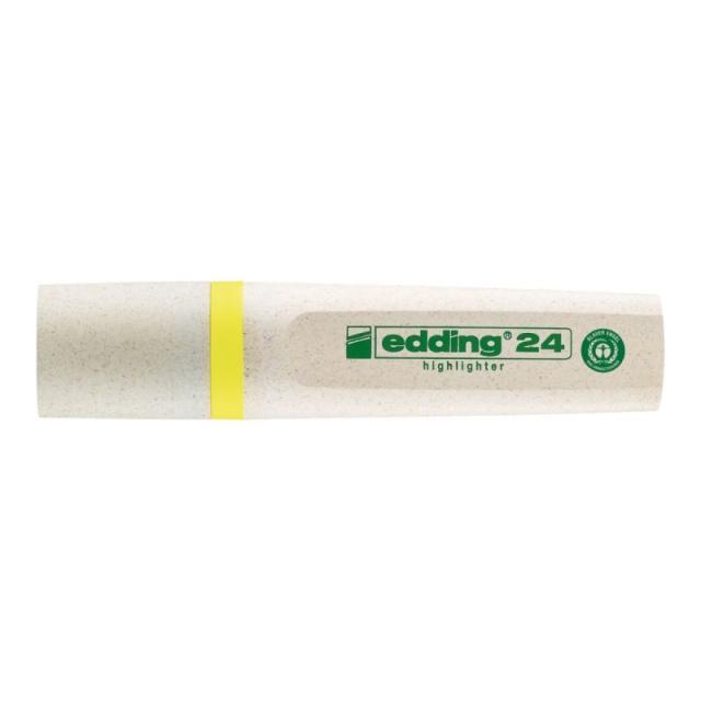 Edding - 24 EcoLine marcador 1 pieza(s) Punta de cincel Amarillo