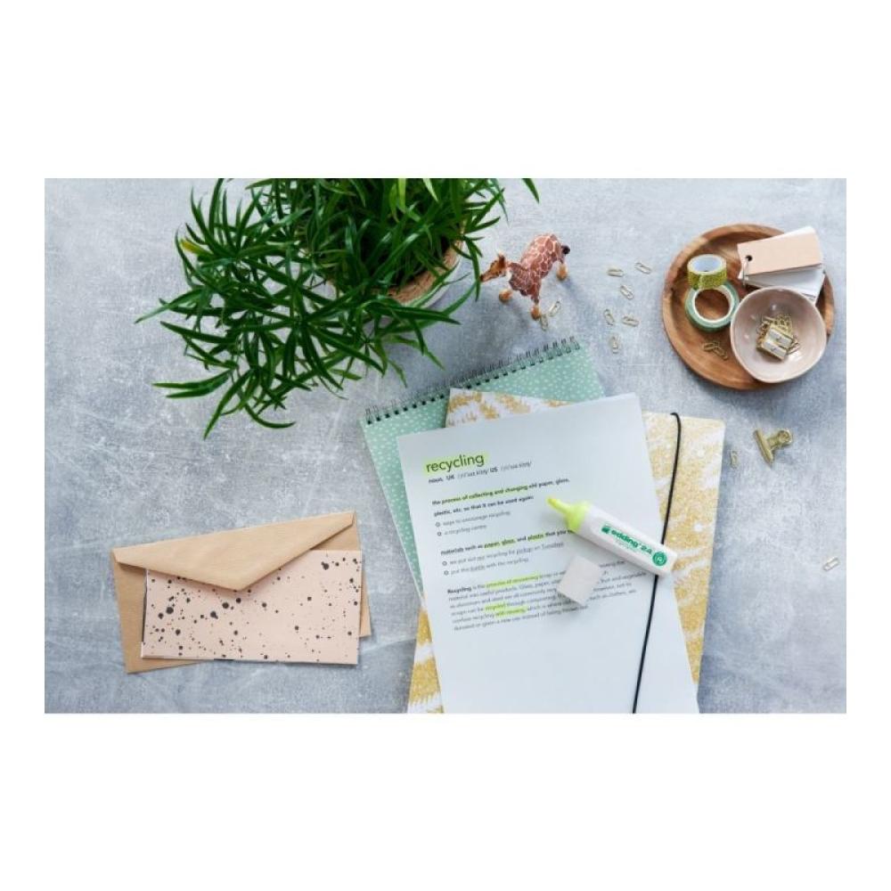 Edding - 24 EcoLine marcador 1 pieza(s) Punta de cincel Amarillo