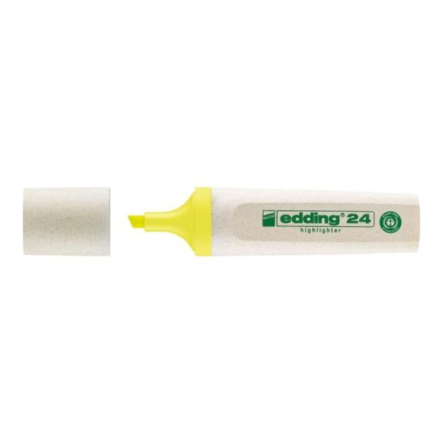 Edding - 24 EcoLine marcador 1 pieza(s) Punta de cincel Amarillo