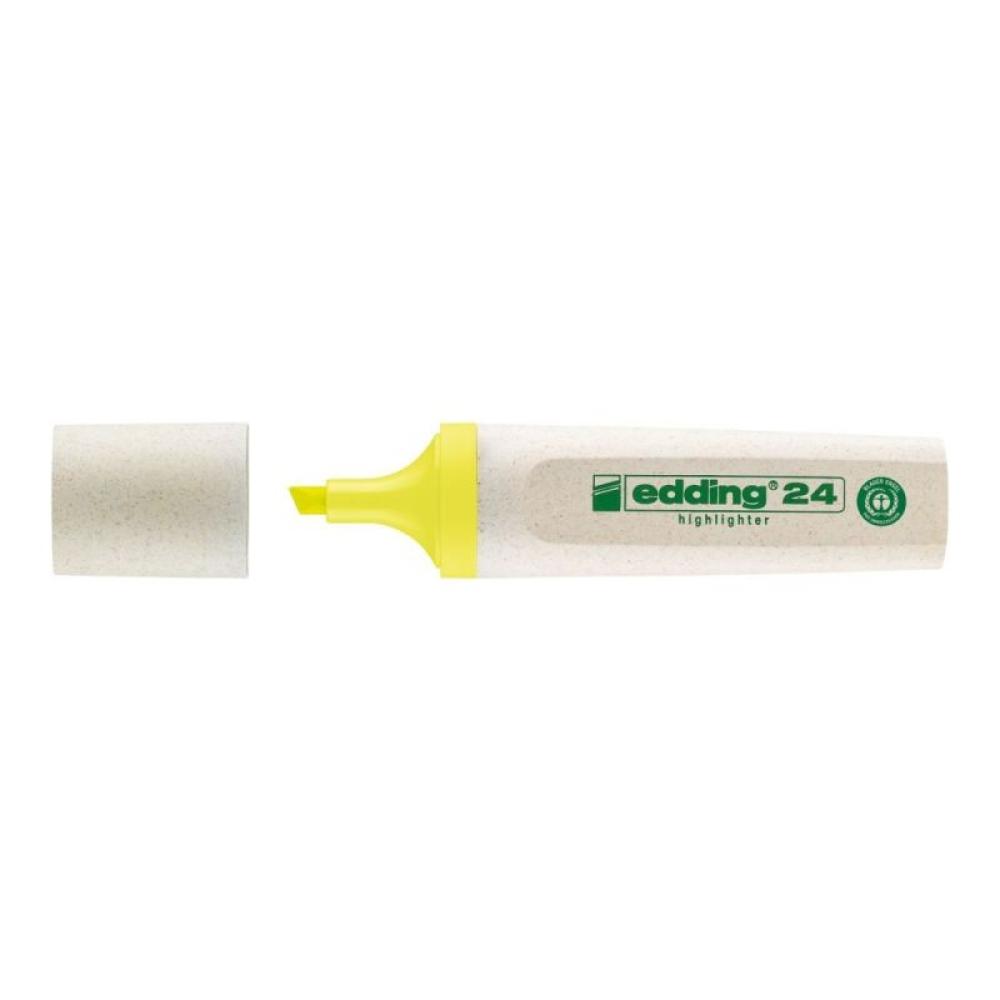 Edding - 24 EcoLine marcador 1 pieza(s) Punta de cincel Amarillo