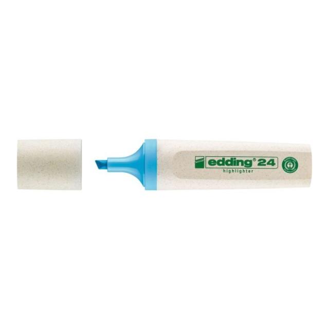 Edding - 24 EcoLine marcador 1 pieza(s) Punta de cincel Azul