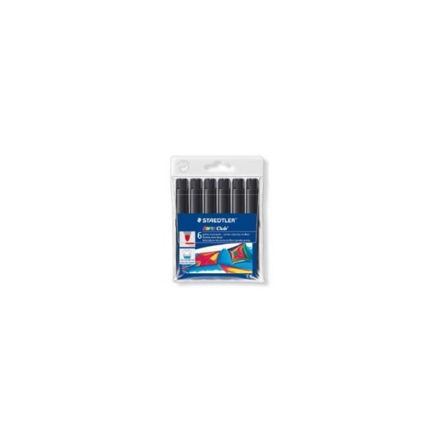 Staedtler - Noris Club marcador 6 pieza(s) Negro