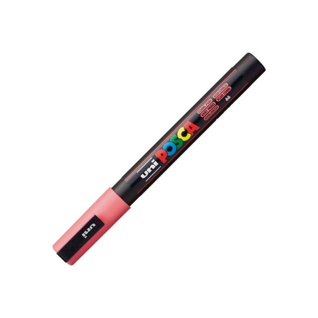 Uni-Ball - MARCADOR UNI-BALL POSCA PC3M 0.9-1.3MM ROSA CORAL