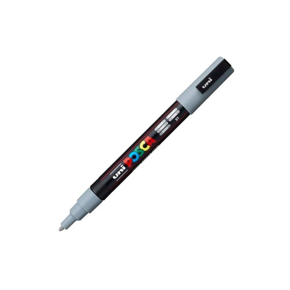 Uni-Ball - MARCADOR UNI-BALL POSCA PC3M 0.9-1.3MM GRIS