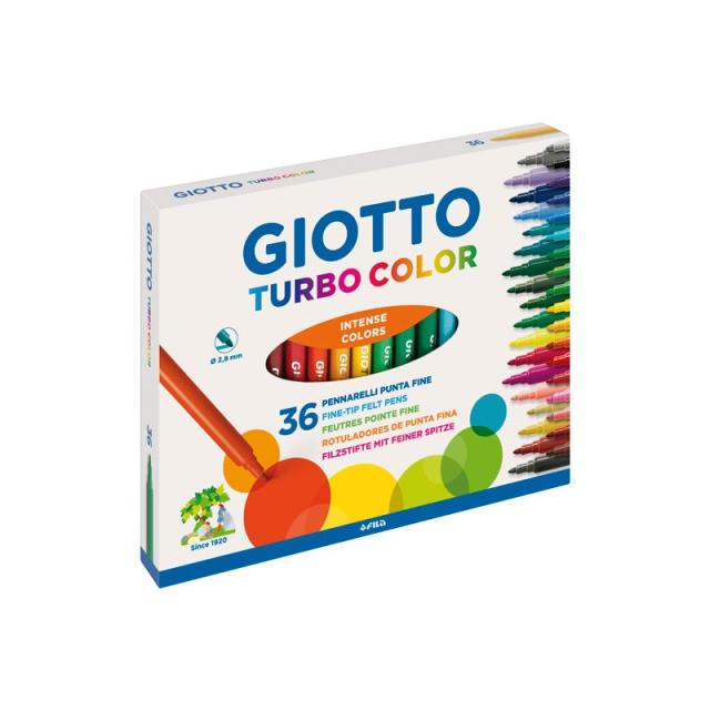 Giotto - F418000 marcador 36 pieza(s) Punta fina Multicolor